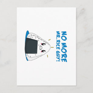 Funny No Rice Typ Postkarte