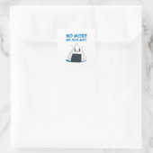 Funny No Rice Typ Quadratischer Aufkleber (Tasche)