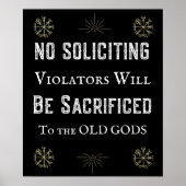 Funny no Solicing Old Gods Pagan Poster (Vorne)