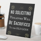 Funny no Solicing Pagan Norse Runes Old Gods Sockelschild (In Situ)