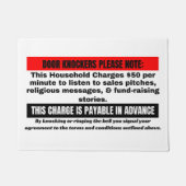 Funny No Soliciting Door Mat Fußmatte (Vorderseite)