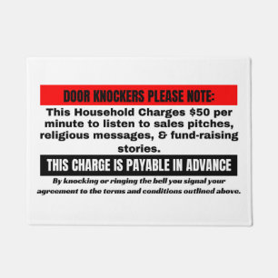 Funny No Soliciting Door Mat Fußmatte
