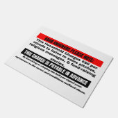 Funny No Soliciting Door Mat Fußmatte (Schrägansicht)