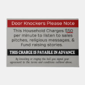 Funny No Soliciting Door Mat Sarcastic Einzigartig Fußmatte (Vorderseite)