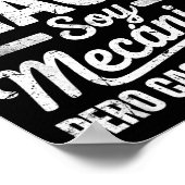 Funny No Soy Mago Soy Mecánico Car Mechanic Spani- Poster (Ecke)