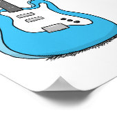 Funny No Strings Angehängte Gitarre mit Trommelfel Poster (Ecke)