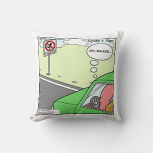 Funny No Tintenfisch Zone Cotton Throw Kissen