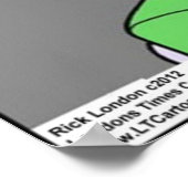 Funny No Tintenfisch Zone Poster (Ecke)