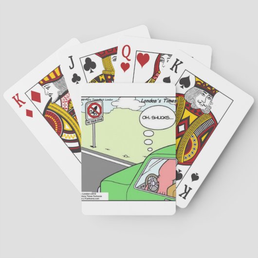 Funny No Tintenfisch Zone Spielkarten (Rückseite)