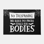 Funny No Trespassing Halloween Doormat Fußmatte (Vorderseite)