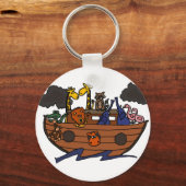 Funny Noahs Ark Cartoon Schlüsselanhänger (Vorderseite)