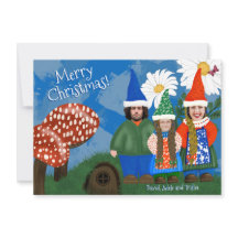 Funny Nome Ihre Familie von drei frohen Weihnachte