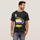 Funny Non Binosaur Enby Genderqueer Non Binary T-Shirt (Vorne ganz)