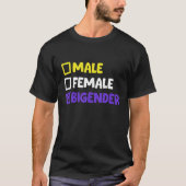 Funny Nonbinary And Bigender T-Shirt (Vorderseite)