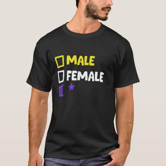 Funny Nonbinary And Genderqueer T-Shirt (Vorderseite)