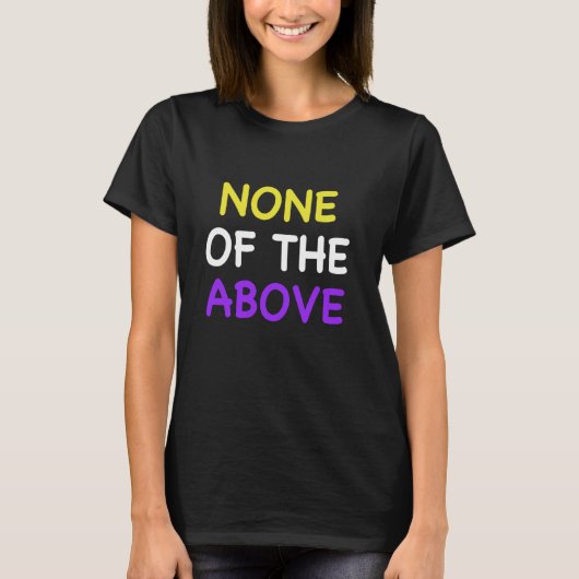 Funny Nonbinary Pride Genderqueer T-Shirt (Vorderseite)