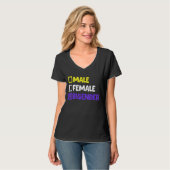 Funny Nonbinary und Bigender T-Shirt (Vorderseite Vollansicht)
