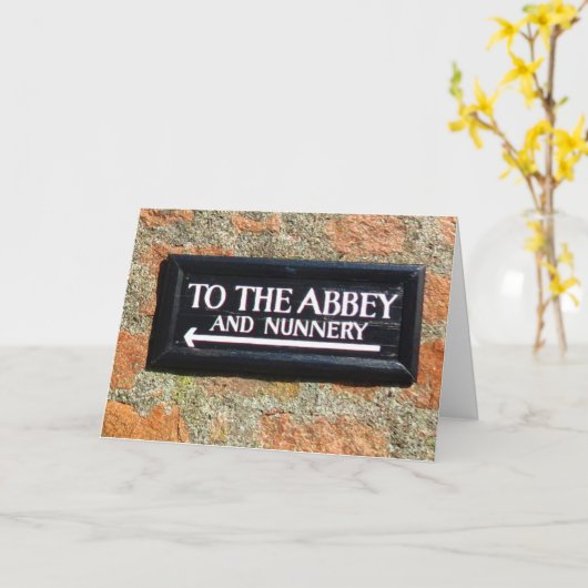 Funny Nonnery Karte (Gelbe Blume)