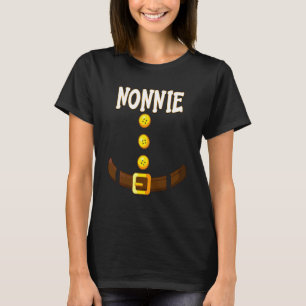 Funny Nonnie Christmas Gnome Dwarf Matching Elf Co T-Shirt