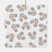 Funny noodle Schüssel Kopfhörer Musik und Ramen Keramikornament (Rückseite)