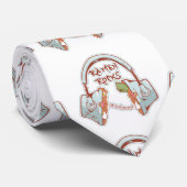 Funny noodle Schüssel Kopfhörer Musik und Ramen Krawatte (Gerollt)