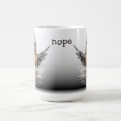 Funny Nope Bird Painting Sarcastic Kaffeetasse (Mittel)
