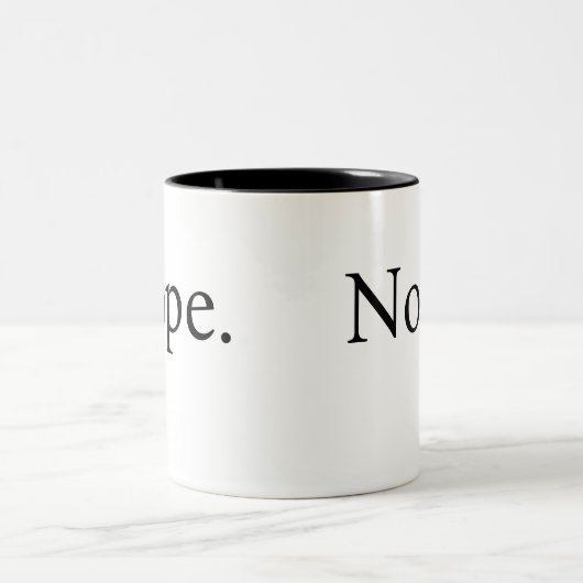 Funny Nope Coffee Tasse (Mittel)