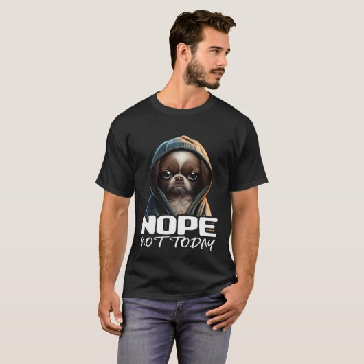 Funny Nope heute nicht Dackel ich mag Dackel Nr. T-Shirt (Vorne ganz)