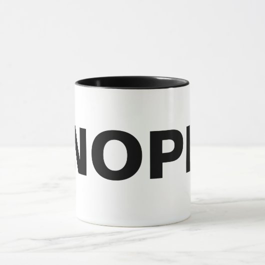 Funny NOPE Tasse (Zentrum)