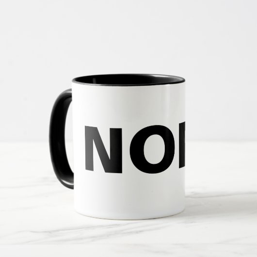 Funny NOPE Tasse (Vorderseite Links)