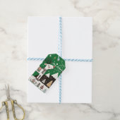 Funny Nordic Reindeer Pattern Geschenkanhänger (Mit Garn)