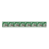 Funny Nordic Reindeer Pattern Ripsband (Vorderseite)