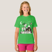 Funny Nordic Reindeer Pattern T-Shirt (Vorne ganz)