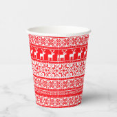 Funny Nordic Ugly Christmas Sweater Party Pappbecher (Rechts)