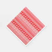 Funny Nordic Ugly Christmas Sweater Party Serviette (Ecke)