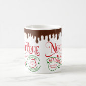 Funny North Pole Heiße Schokolade Weihnachten Kaffeetasse (Mittel)