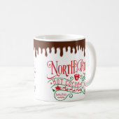 Funny North Pole Heiße Schokolade Weihnachten Kaffeetasse (VorderseiteRechts)