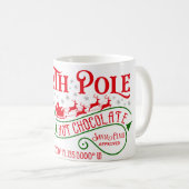 Funny North Pole Heiße Schokolade Weihnachten Kaffeetasse (VorderseiteRechts)