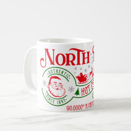 Funny North Pole Heiße Schokolade Weihnachten Kaffeetasse