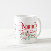 Funny North Pole Heiße Schokolade Weihnachten Kaffeetasse (VorderseiteRechts)