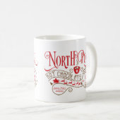 Funny North Pole Heiße Schokolade Weihnachten Kaffeetasse (VorderseiteRechts)