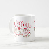 Funny North Pole Heiße Schokolade Weihnachten Kaffeetasse (Vorderseite Links)