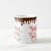 Funny North Pole Heiße Schokolade Weihnachten Kaffeetasse (Mittel)