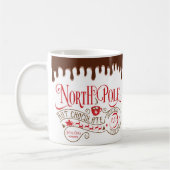 Funny North Pole Heiße Schokolade Weihnachten Kaffeetasse (Links)