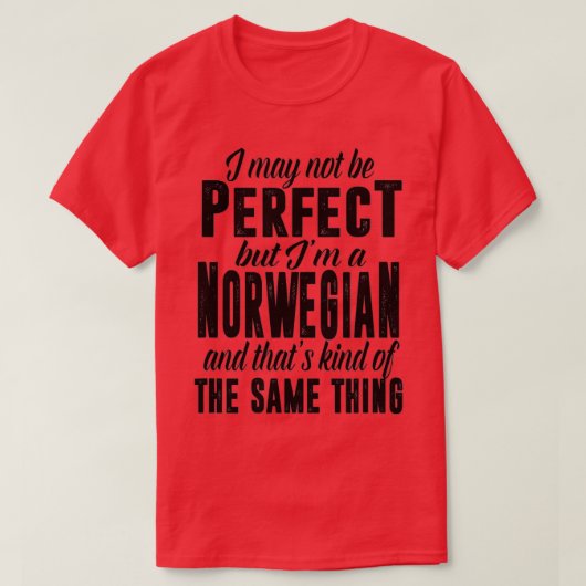 Funny Norwegen Gift Viking T-Shirt (Design vorne)