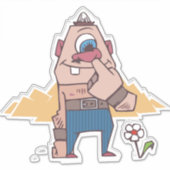 FUNNY NOSE PICKER TYP CAR DECAL STICKER (Vorderseite)