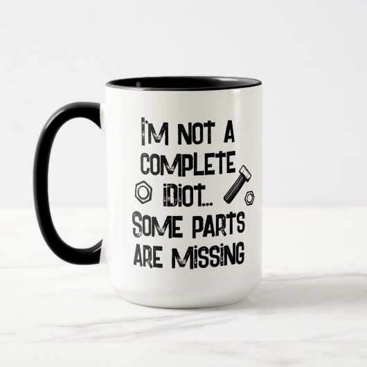 Funny Not a Complete Idiot Tasse (Links)