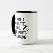 Funny Not a Complete Idiot Tasse (Vorderseite Links)