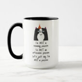 Funny not a Morgenmensch Tasse (Links)