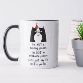 Funny not a Morgenmensch Tasse
